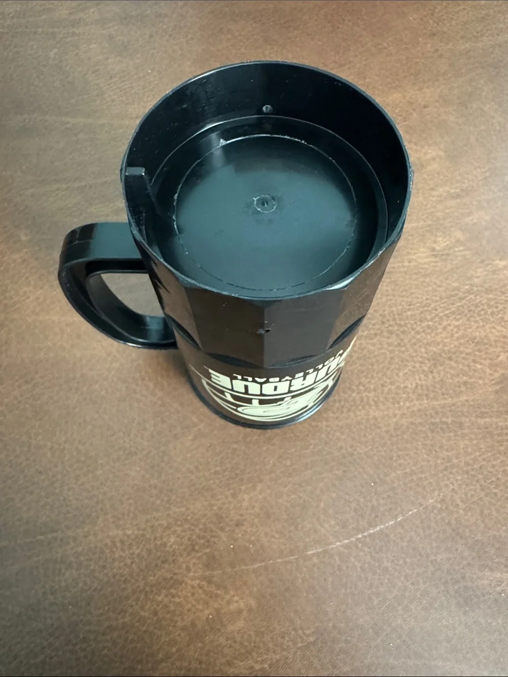Purdue Volleyball Black Travel Mug